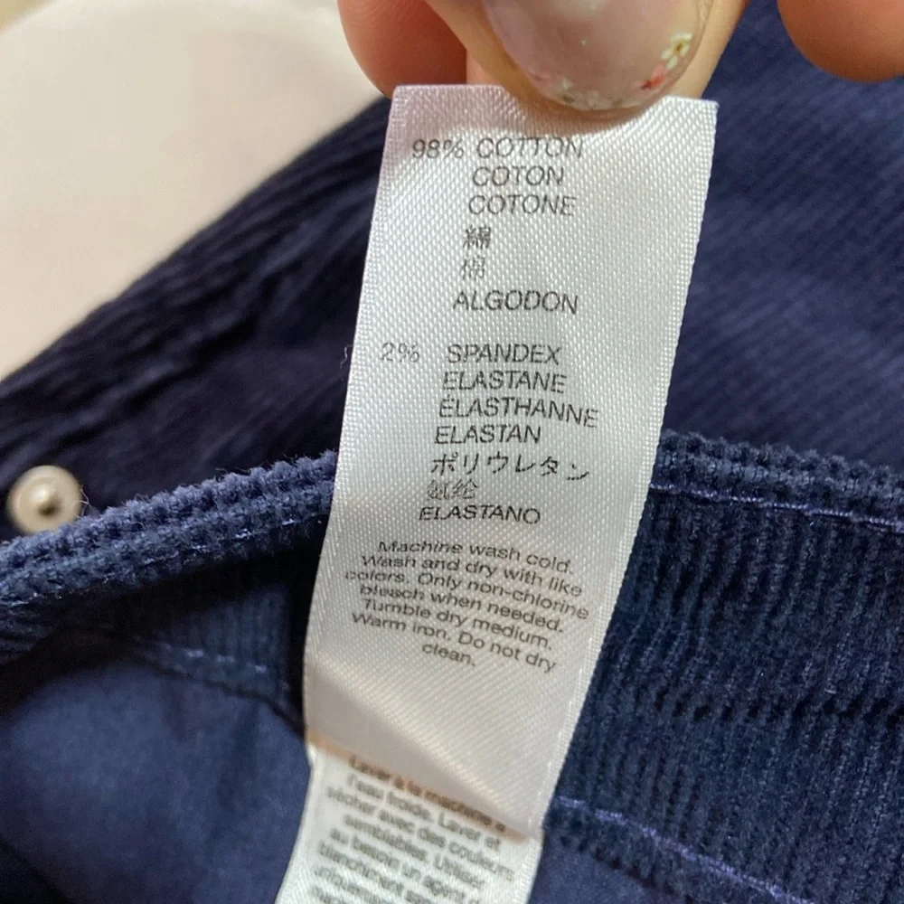 GAP Always Skinny Corduroy Pants size 8